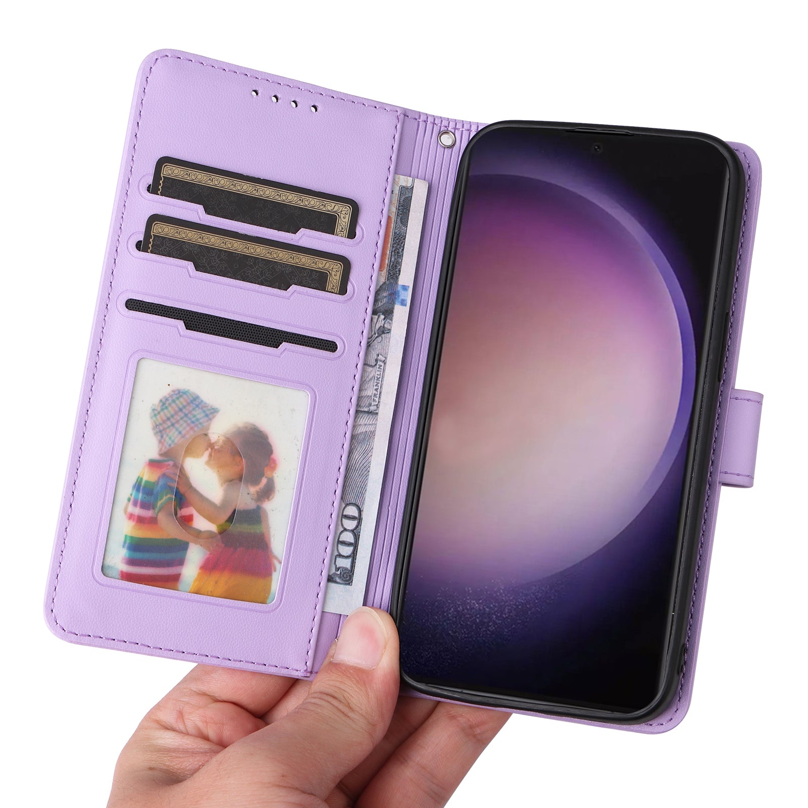 BETOPNICE 005 For Samsung Galaxy S24 Ultra Leather Case Magnetic Detachable Phone Cover - Purple BETOPNICE 005 For Samsung Galaxy S24 Ultra Leather Case Magnetic Detachable Phone Cover - Purple
